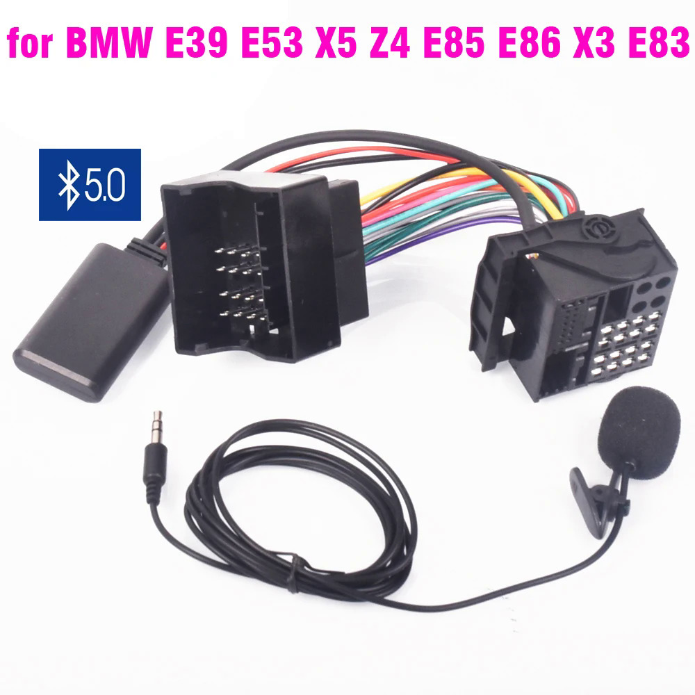 Bluetooth 5.0 âm nhạc âm thanh Adapter microphone cable đối với minione Cooper đối với BMW E39 E53 X5 Z4 e85 e86 X3 e83