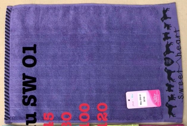 50x100cm - khăn tắm màu cao cấp sh ztw pet - songwol hàn quốc - bền màu - thấm hút nhanh - màu sắc sinh động
