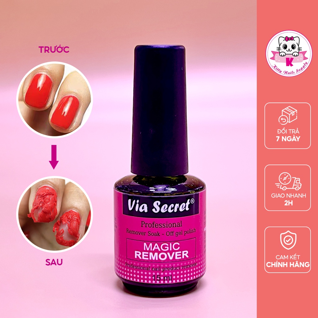 Phá gel nhanh bong tróc / dạng lỏng chai 15ml sơn phá gel - Kitty Nails Supply