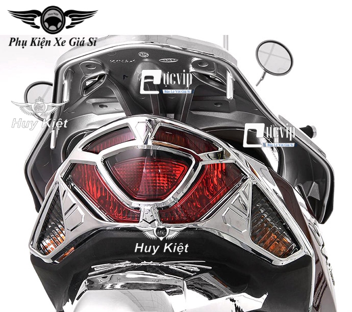 [HCM]Ốp Chụp Đèn Lái Sau SH Mode 2020 Xi Inox Mạ Crom MS3295