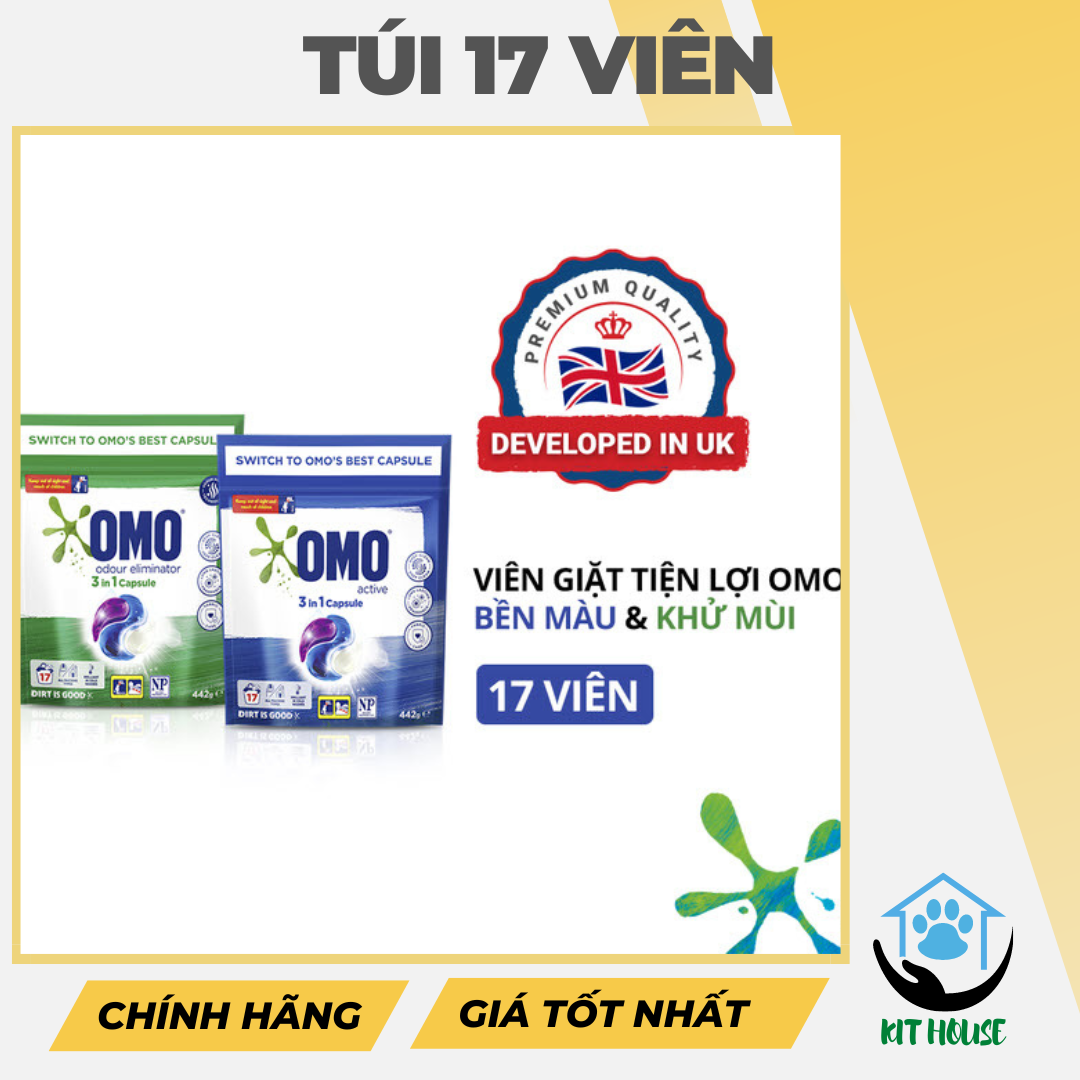 Viên giặt omo công nghệ anh quốc