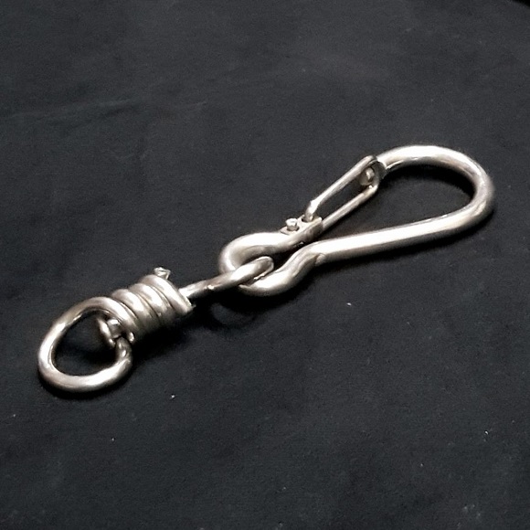 Móc Bấm Inox Liên Kết Dây Cáp Hoặc Vật Treo 30x120mm Công Cụ Hỗ Trợ Móc Buộc Hàng Hóa Hoặc Vật Dụng Nặng