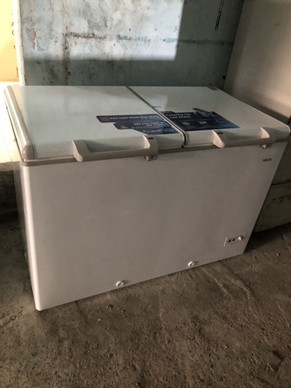 Tủ đông Aqua 2 ngăn 365lit AQF-C5702S thanh lý giá rẻ [lh 0769199696 chỉ giao kv hcm, vùng lân cận]