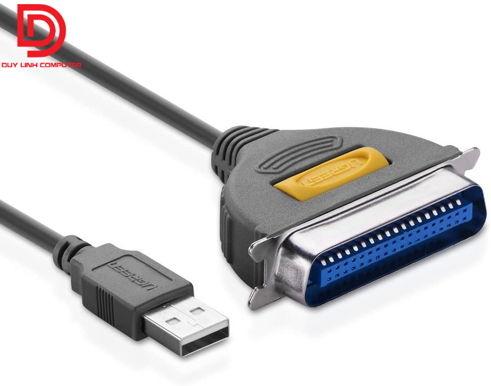Dây cáp máy in ugreen 20225 usb to lpt ieee1284 cho máy in, in phun, laser etc