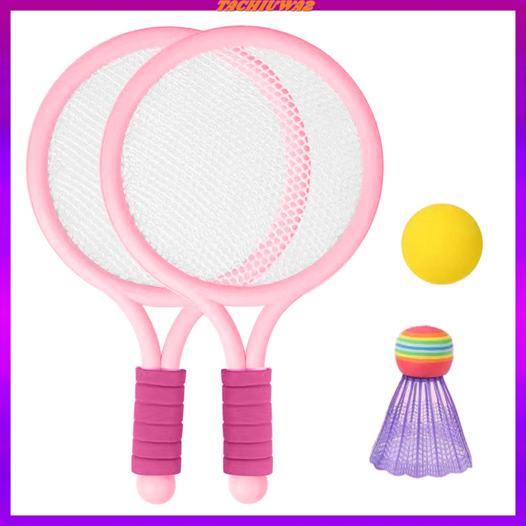 đồ chơi vợt cầu lông trẻ em có 2 vợt, 1 quả bóng, 1 quả cầu vợt cầu lông cho bé 1