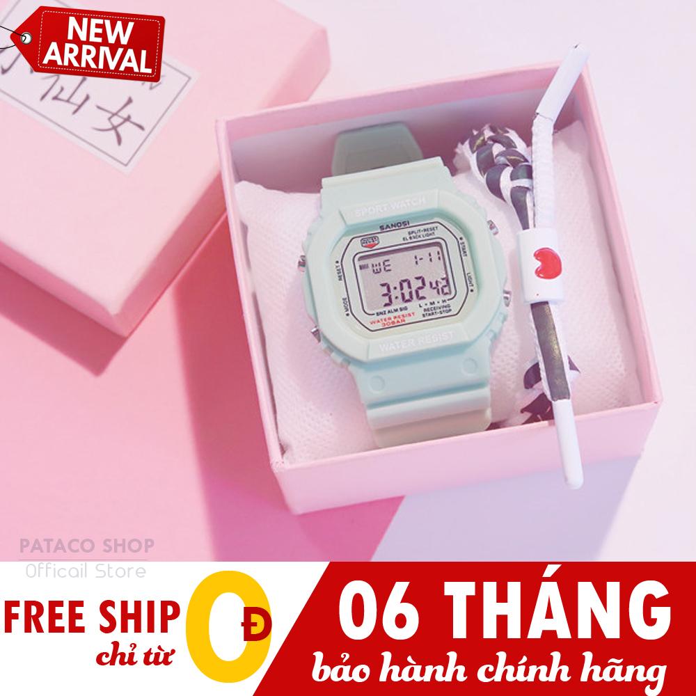 Đồng hồ thể thao nam nữ Sport Watch S65 , Máy điện tử, Đa chức năng, Dây Silicon bền bỉ, Bảo hành 6 tháng