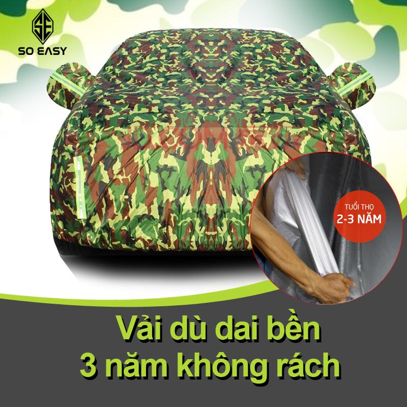 Bạt phủ xe ô tô, áo trùm xe hơi, tấm che nắng cho xe ô tô 4 đến 7 chỗ gấp xếp gọn gàng, kèm túi đựng, chất liệu vải dù Polyester Oxford Fabric cao cấp chống nước tốt, chống nắng vượt trội, độ bền cao BPXML