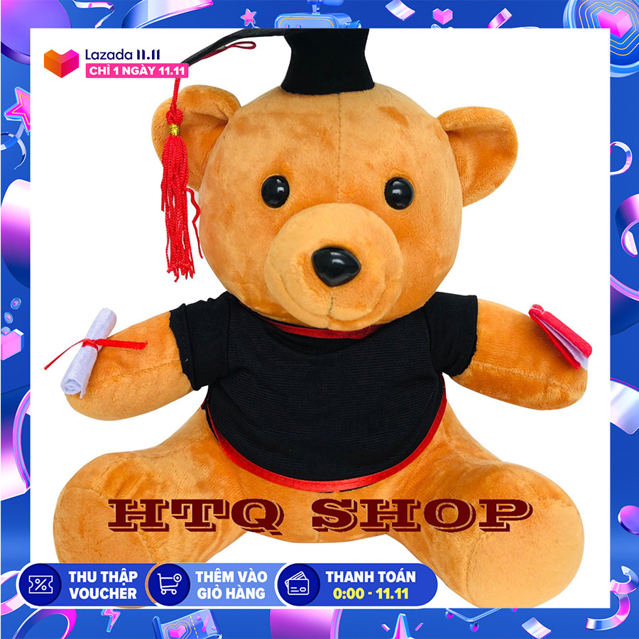 Gấu bông tốt nghiệp 25CM