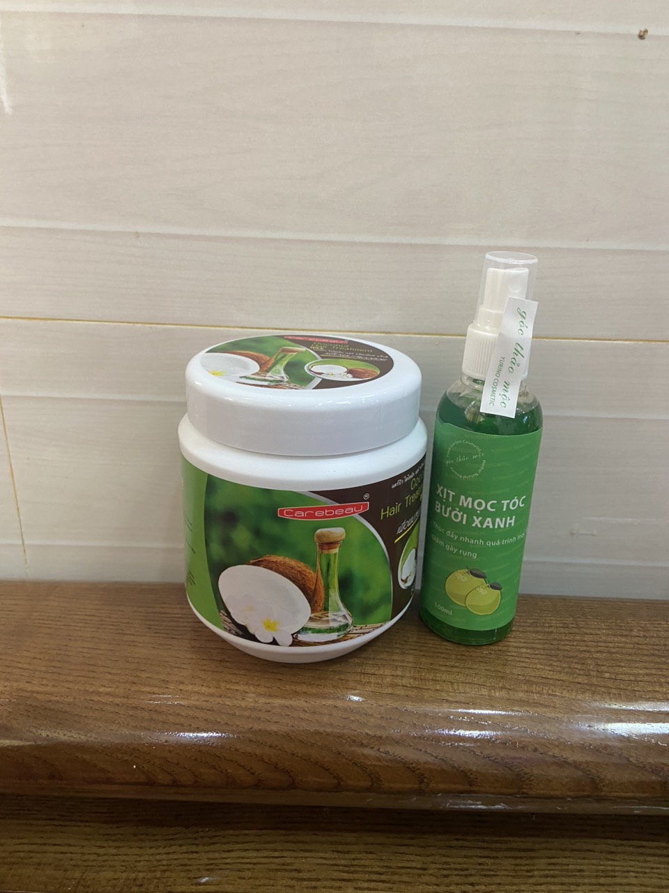 Sét kem Ủ Tóc Dừa Non Carebeau tặng xịt bưởi xanh