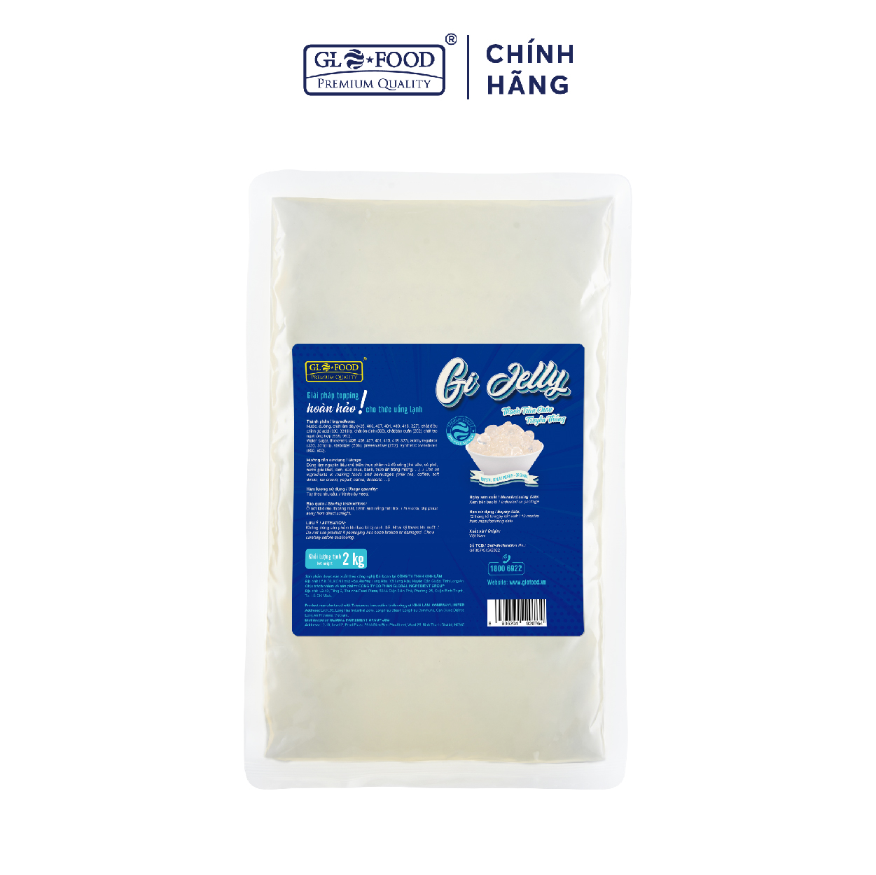 Gi jelly thạch trân châu truyền thống 2 kg - thạch trân châu 3q