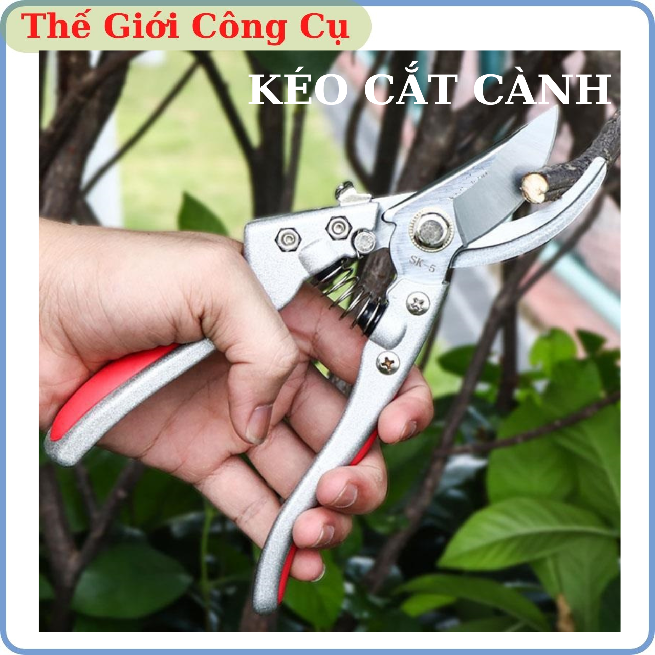 Kéo cắt cành cây 210mm nhật bản chính hãng loại 1 - lưỡi thép siêu bén, vết cắt ngọt, siêu bền