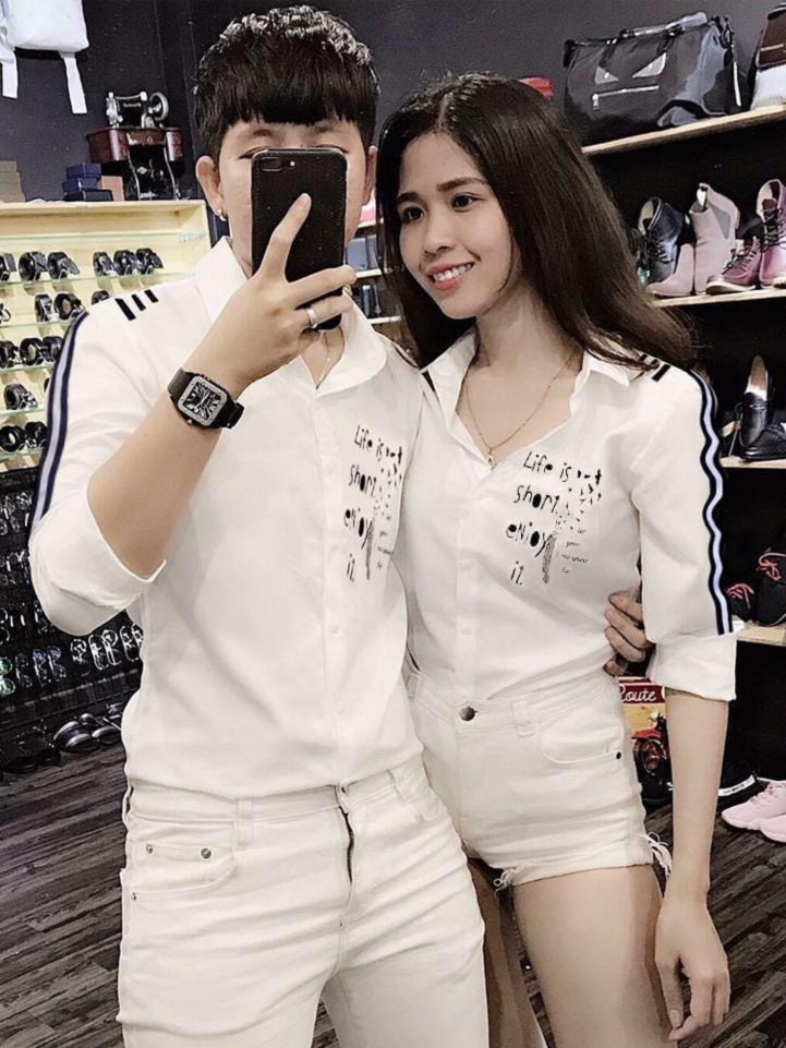 Áo sơ mi nam phối họa tiết chất lụa mềm thấm hút mồ hôi