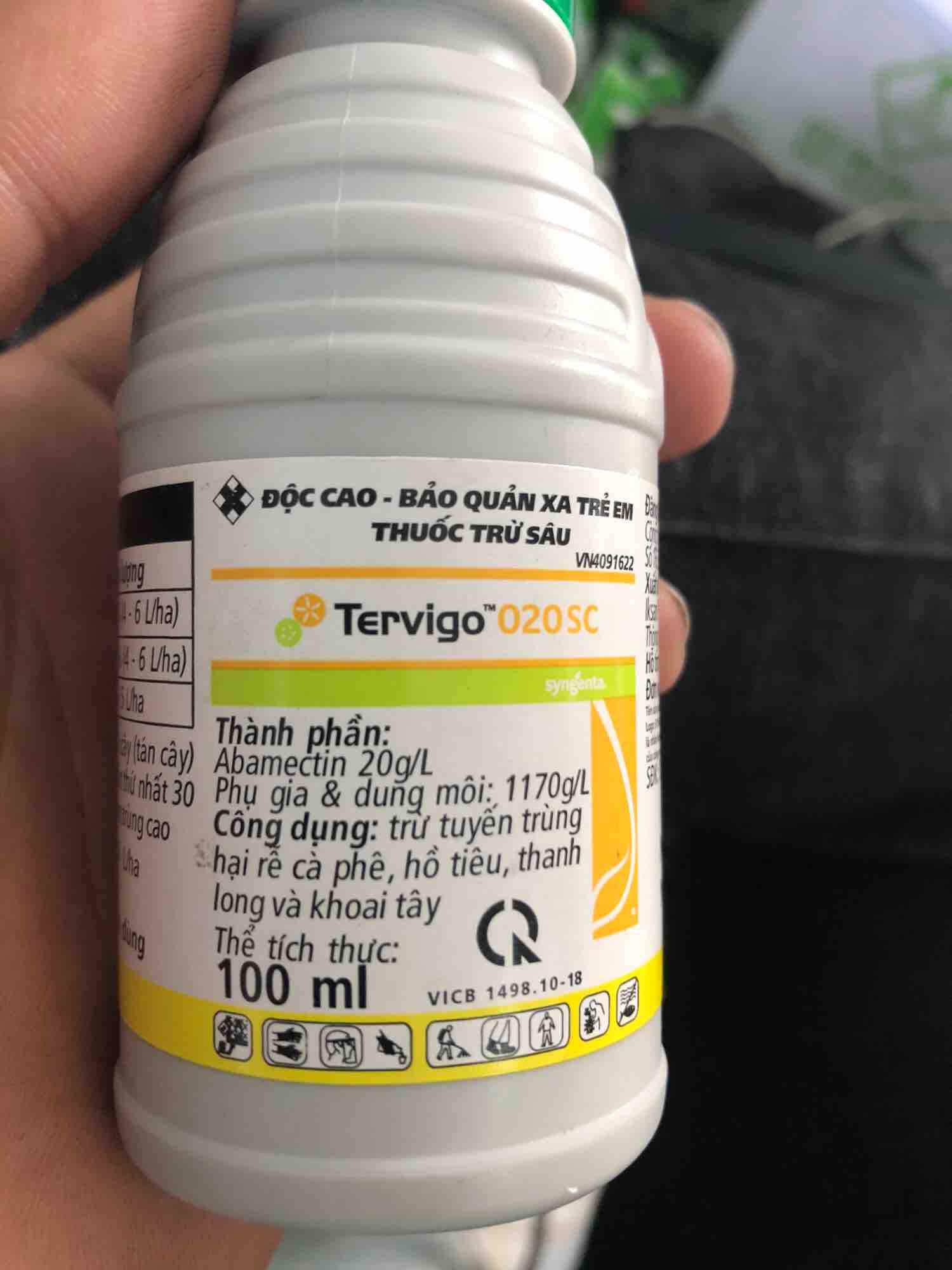 [Ảnh thật] [Chính hãng] Tervigo 20sc chế phẩm trừ tuyến trùng - Tervigo 020SC – Thuốc trừ tuyến trùn