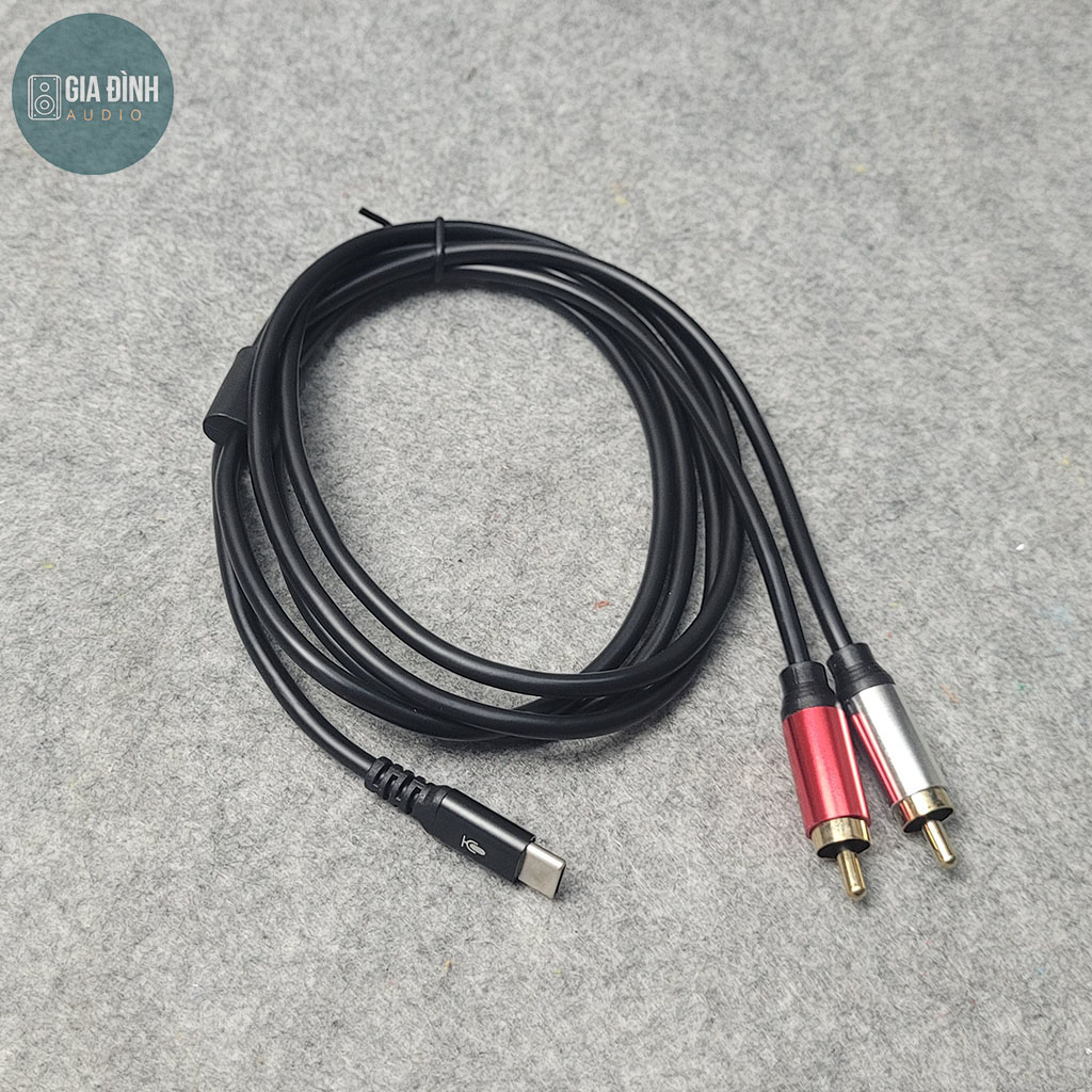 Cáp type c ra 2rca kiwi - chính hãng