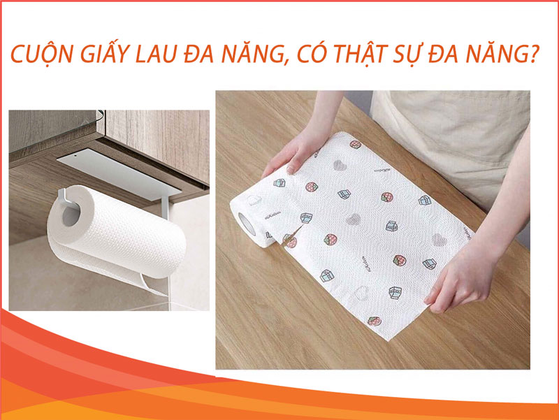 Khăn giấy lau đa năng lau bếp, có thể giặt được và tái sử dụng