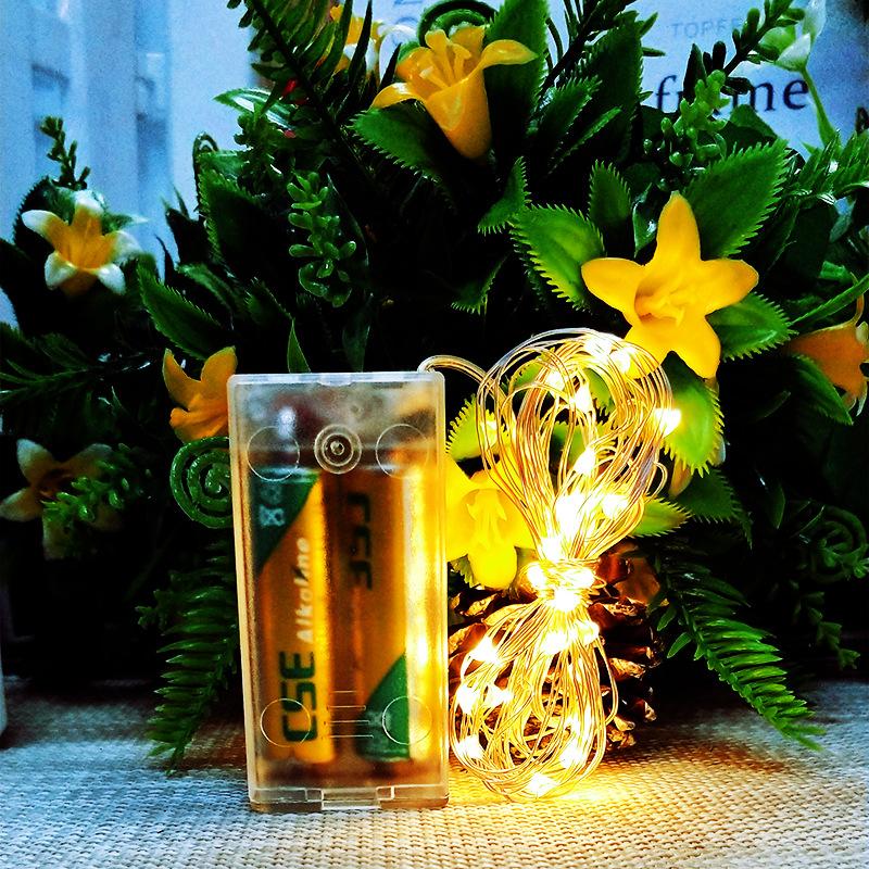 Dây đèn Led trang trí dài 3 mét chỉnh được chớp tăt dùng pin tiểu AA (N007)