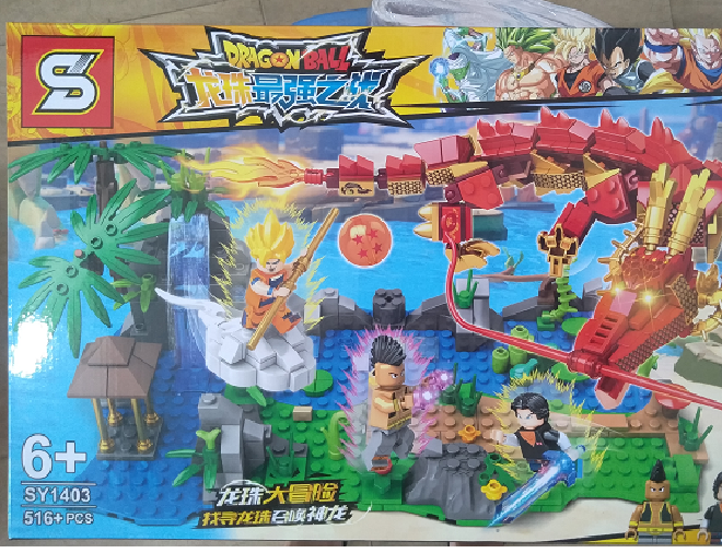 Bộ Lego lắp ráp xếp hình mô hinh Dragon Ball Sy 1403 Goku đại chiến cùng rồng thần 516pcs- Lego giá rẻ- Lắp ráp thông minh-Ngân Ủn Ỉn
