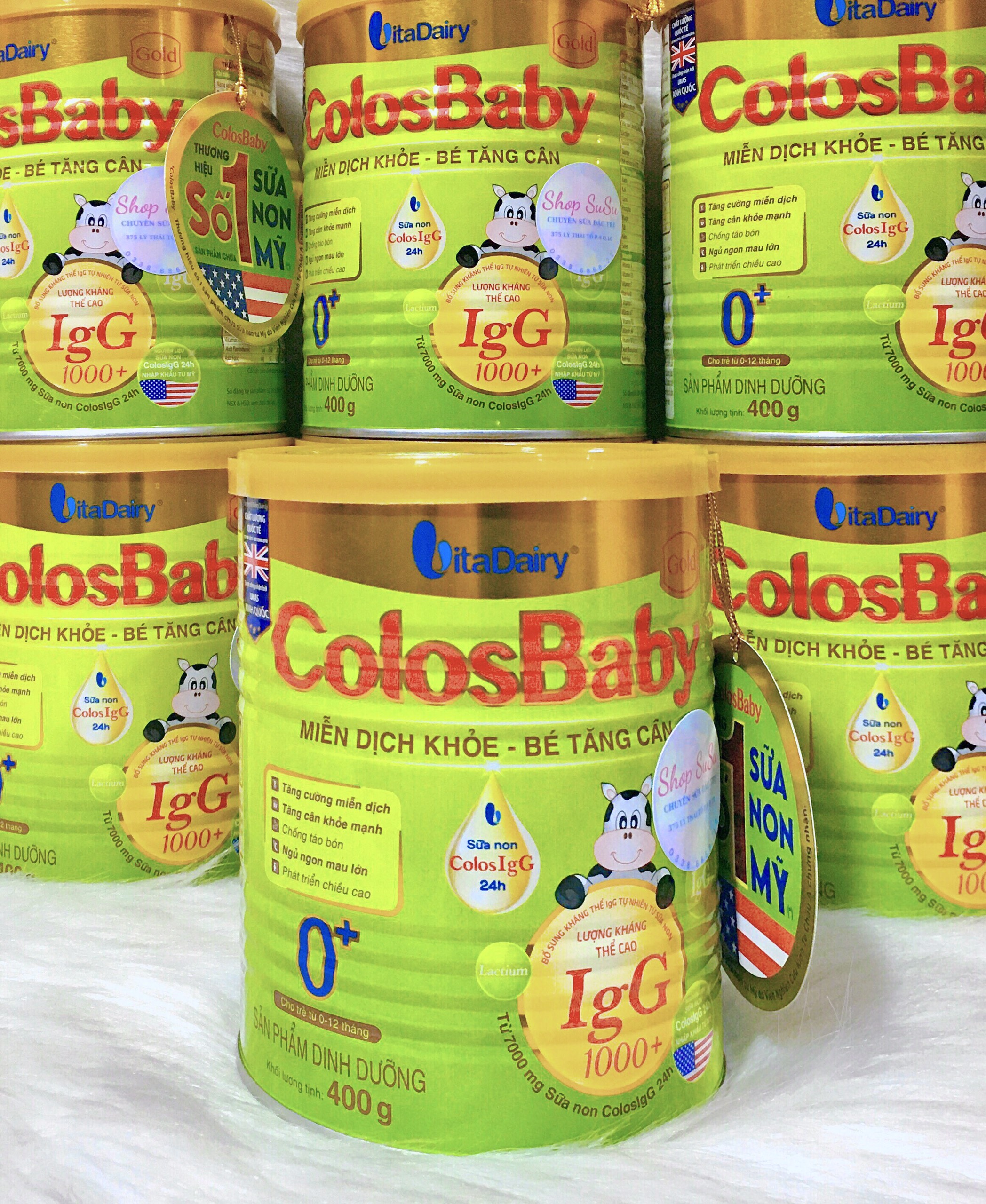 Sữa bột Colosbaby Gold 400g, 800g tăng cường hệ miễn dịch
