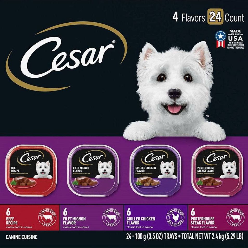🇺🇸 CESAR Thức Ăn Ướt Cho Chó 100G - Classic Loaf in Sauce Grilled Chicken Flavor, 3.5 oz