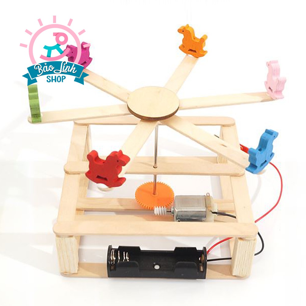 Đu quay tự lắp ráp diy| đồ chơi stem
