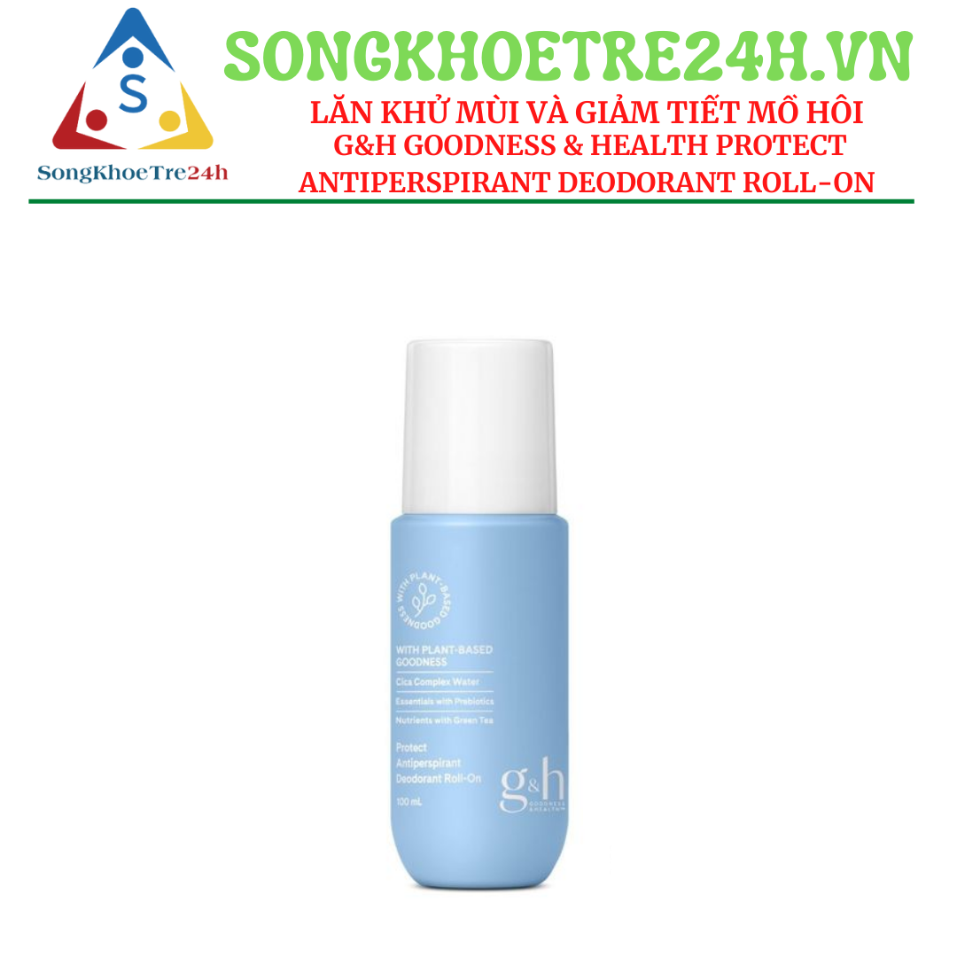 Lăn khử mùi và giảm tiết mồ hôi G&H GOODNESS & HEALTH PROTECT ANTIPERSPIRANT DEODORANT ROLL-ON