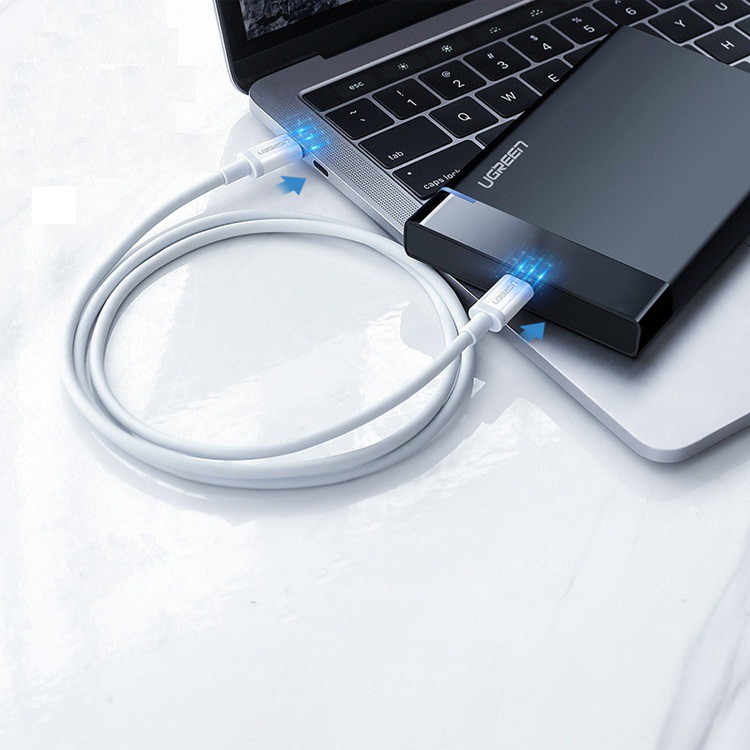 Cáp usb type c to usb type c sạc, truyền dữ liệu dài 1m ugreen 60518