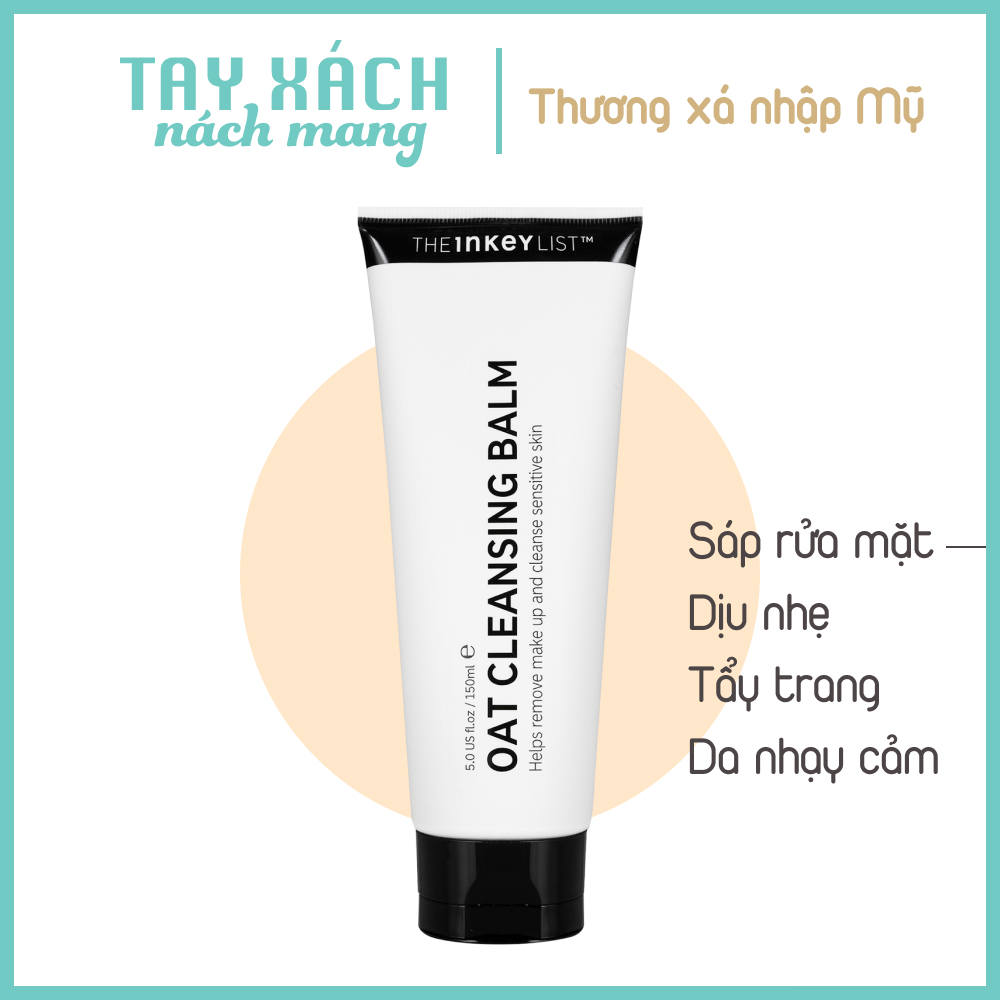 Sảp rửa mặt cho da nhạy cảm Oat Cleansing Balm - The Inkey List - Tay Xach Nach Mang