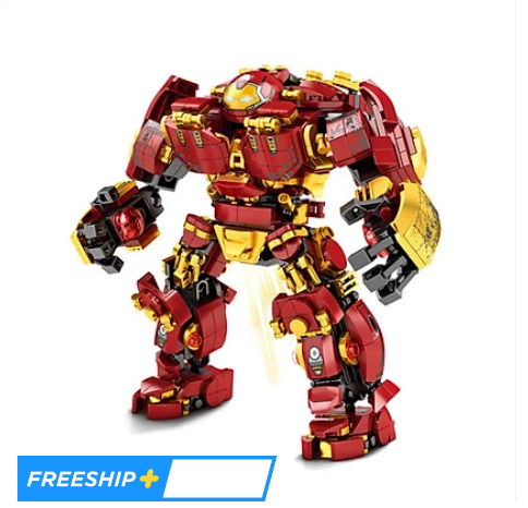 [Rẻ vô địch] [Có sẵn] Lắp Ráp Xếp Hình Mô Hình Marvel Robot Hulkbuster Iron Man Super Heroes 650 Khối LY76015