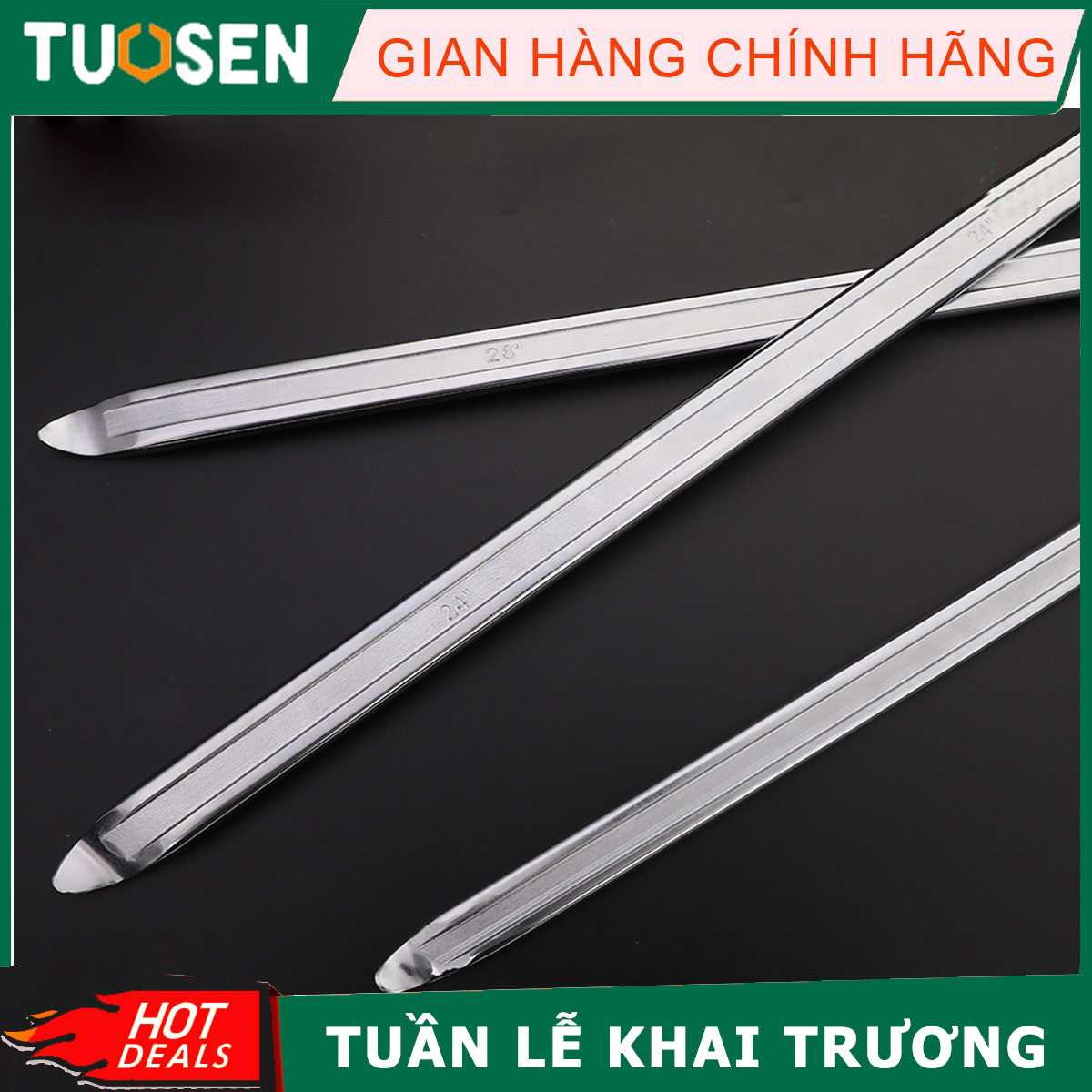 Lơ via làm lốp, dụng cụ móc lốp xe, móc vỏ xe máy, móc vỏ xe ga, đủ kích cỡ từ nhỏ 12inch tới lớn 28inch- TUOSEN