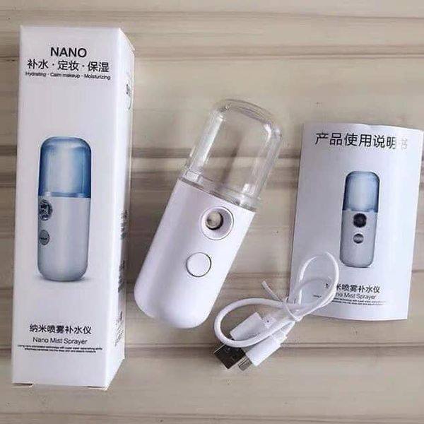 Máy phun sương cầm tay xịt khoáng mini nano, máy phun sương cầm tay