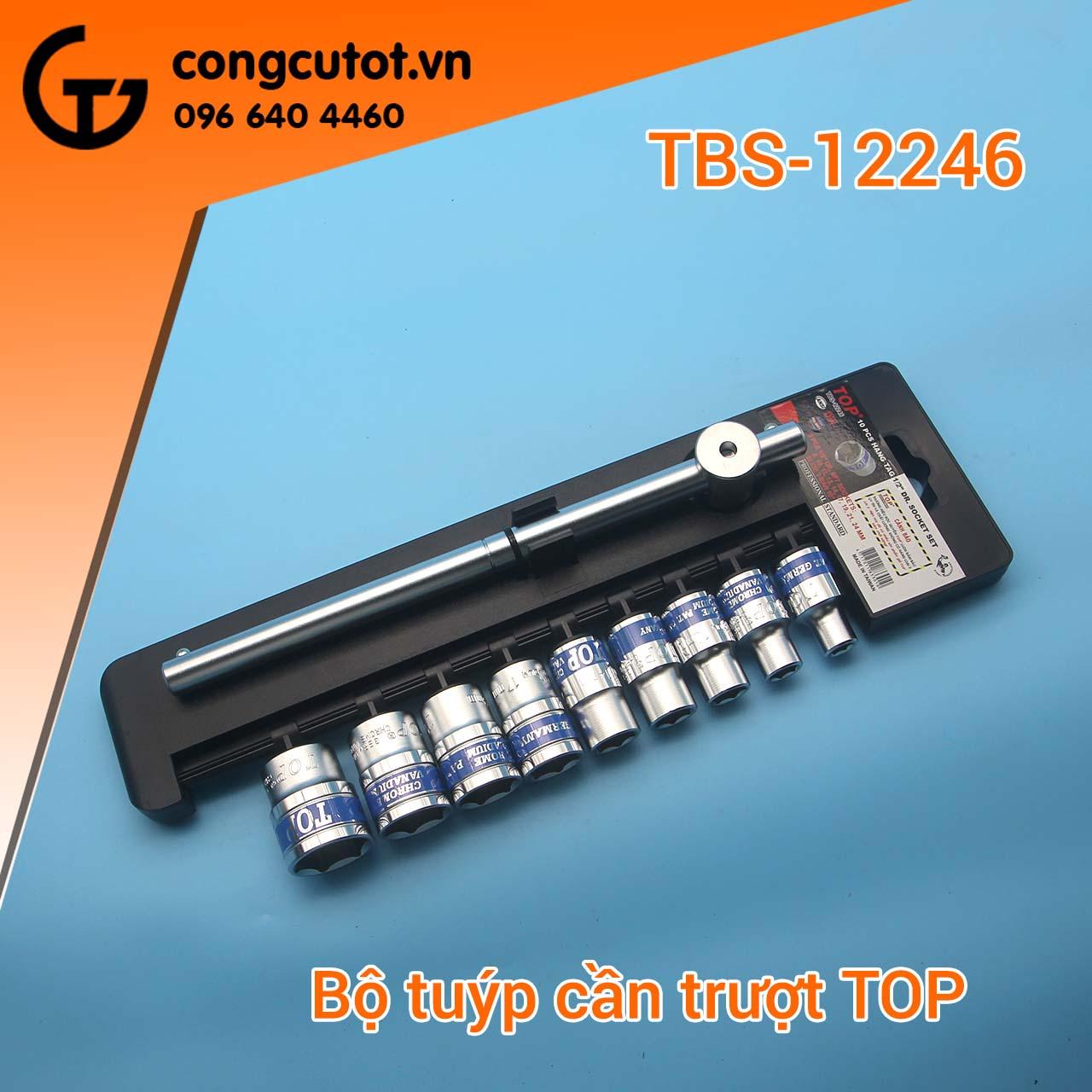 Bộ tuýp 10 chi tiết cần trượt top tbs-12246