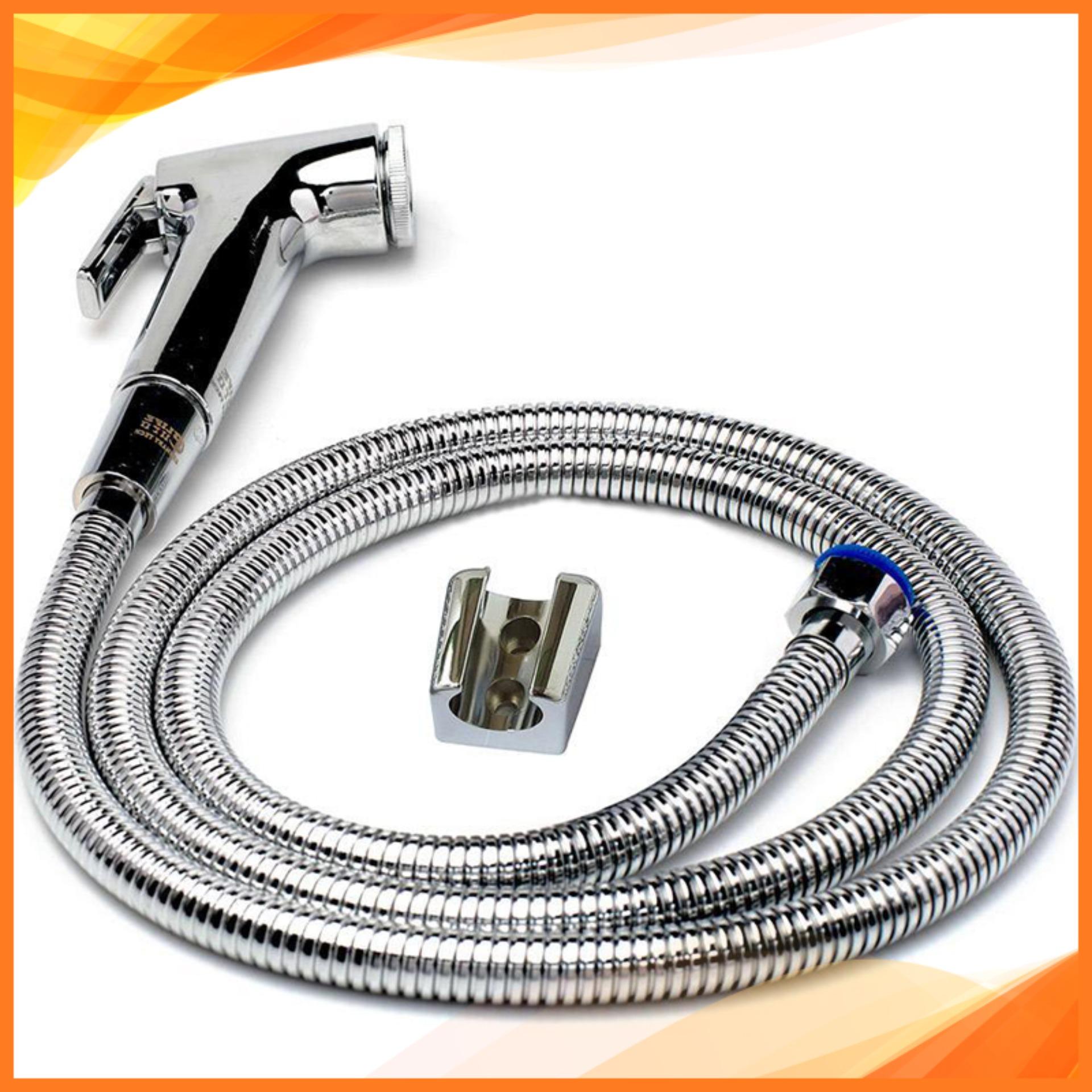 Vòi xịt vệ sinh cao cấp, kèm dây dẫn và đế cài jikas jk-9020