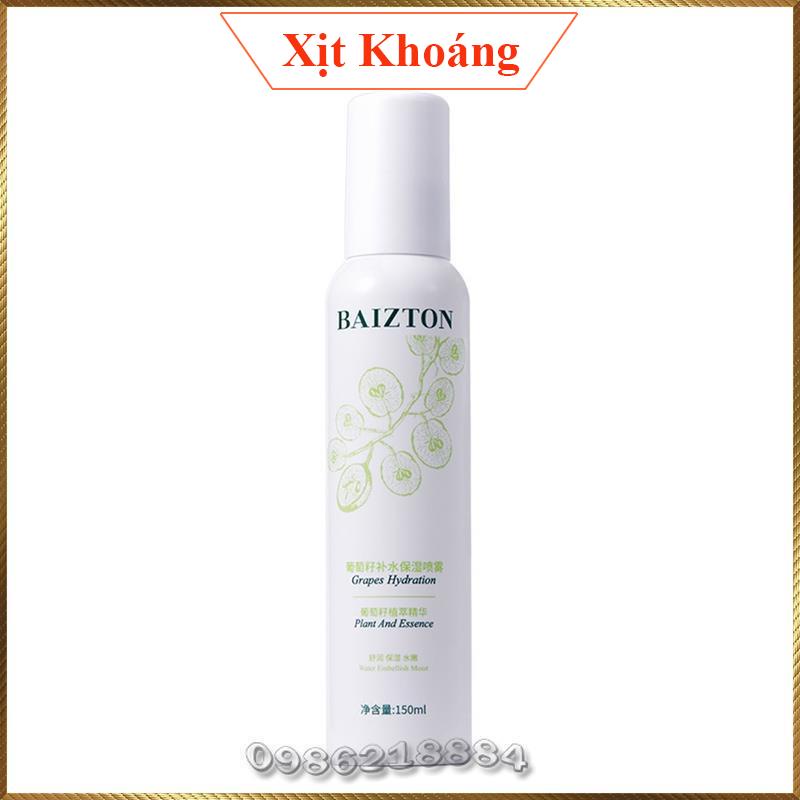 Xịt khoáng dưỡng ẩm chiết xuất hạt nho BaiZhenTang Grapes Hydration giúp thu nhỏ lỗ chân lông cho da căng mịn BGH2