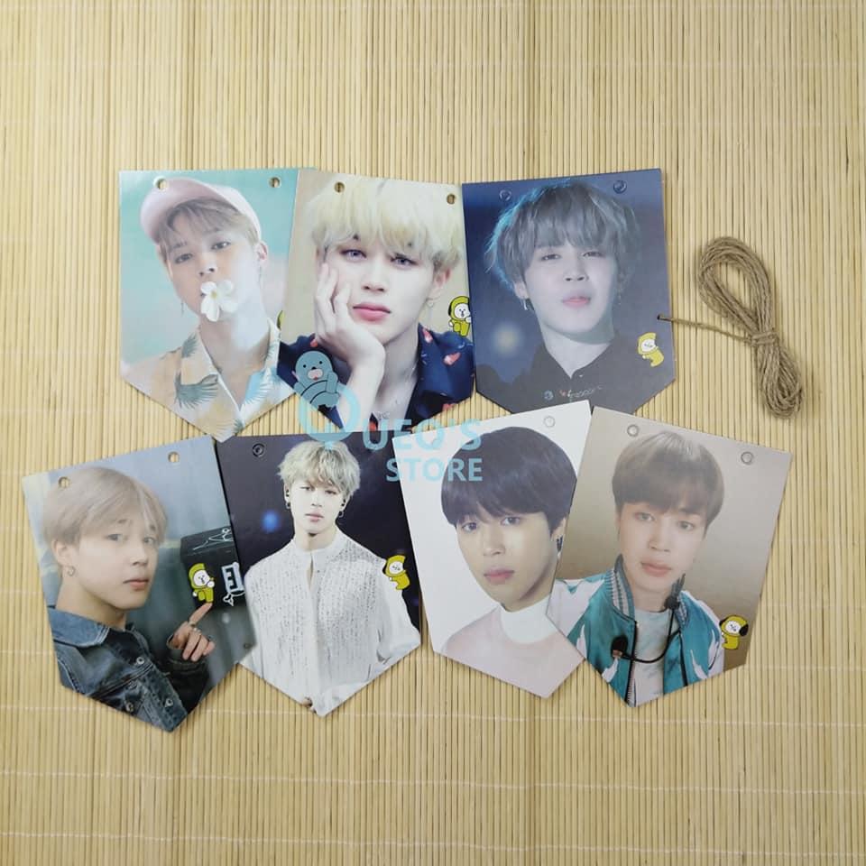 Bộ 7 tấm cờ treo và dây treo thành viên BTS