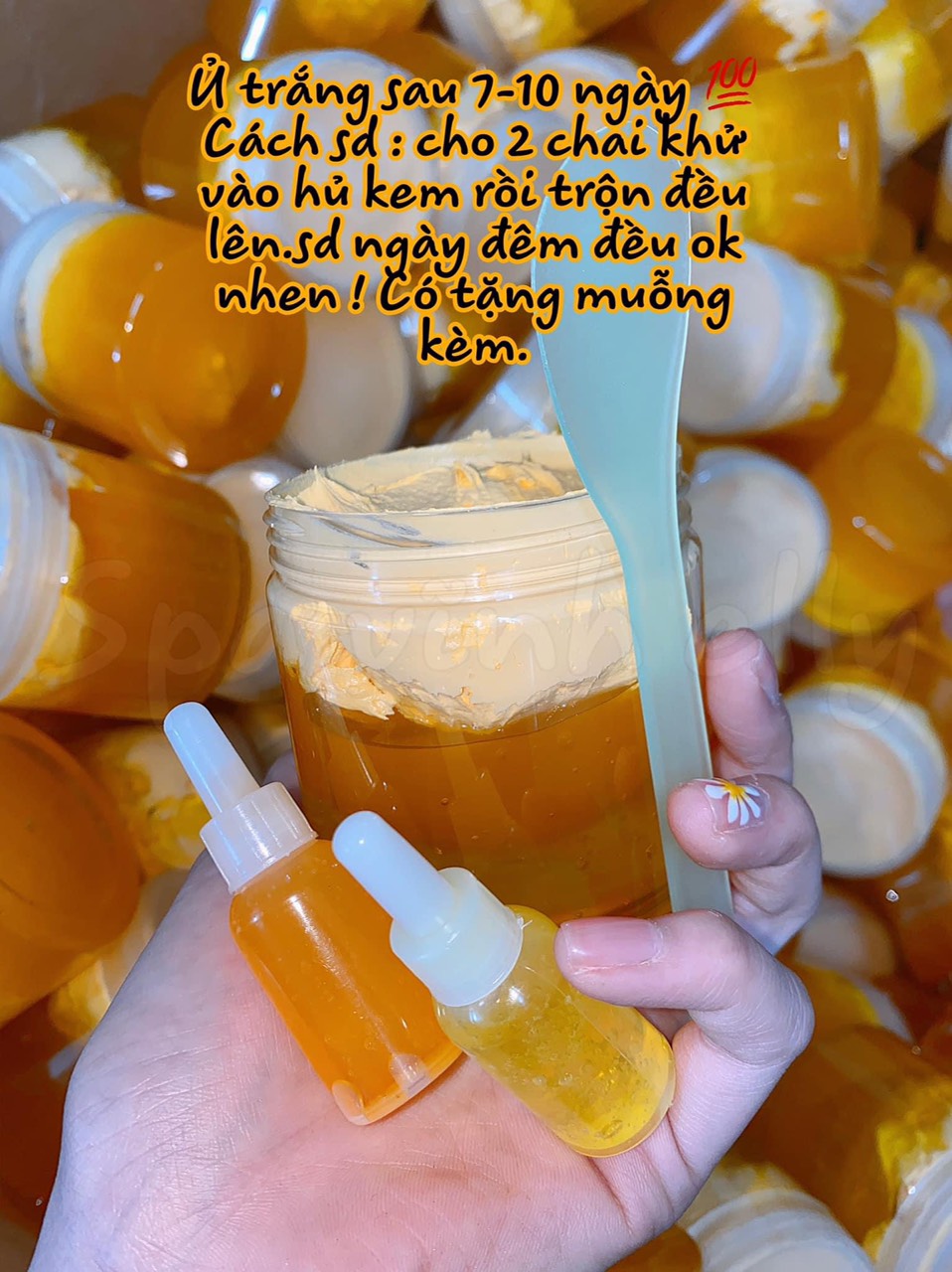 Kem body Cốt Ủ Mạnh kèm Cấy trắng set combo 4 món