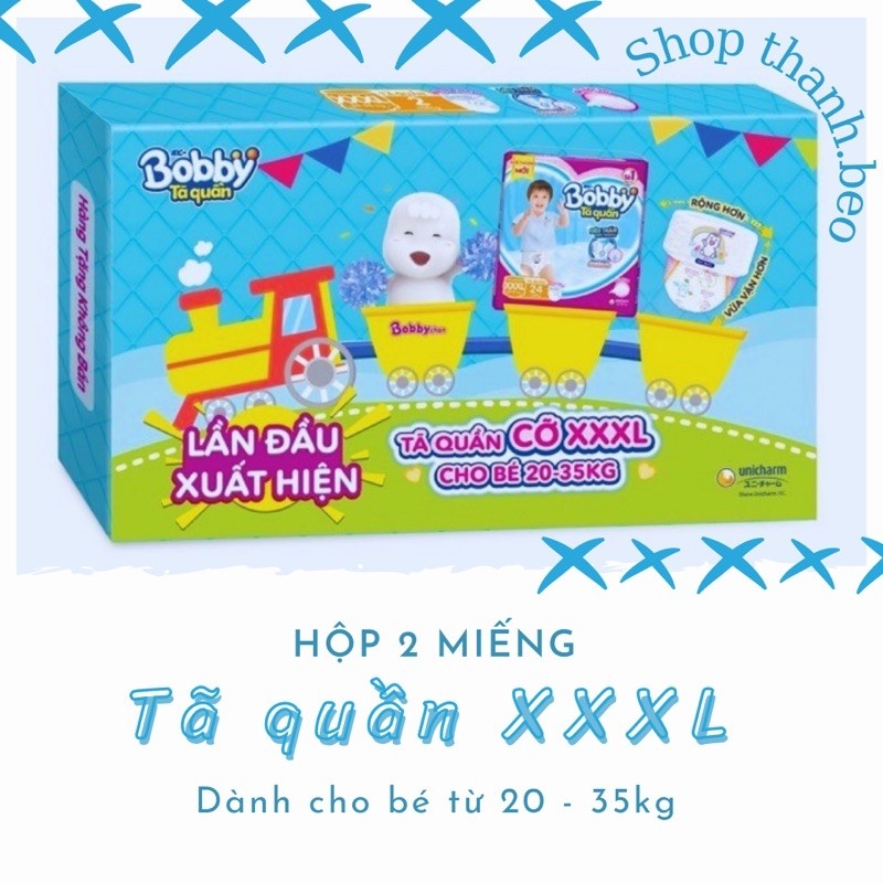 Set 10 miếng tã quần bobby xxxl