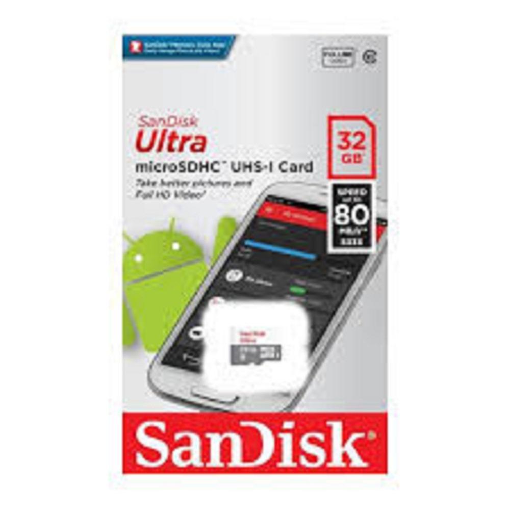 Thẻ nhớ microsdhc sandisk ultra 32gb 80mb/s- hometek