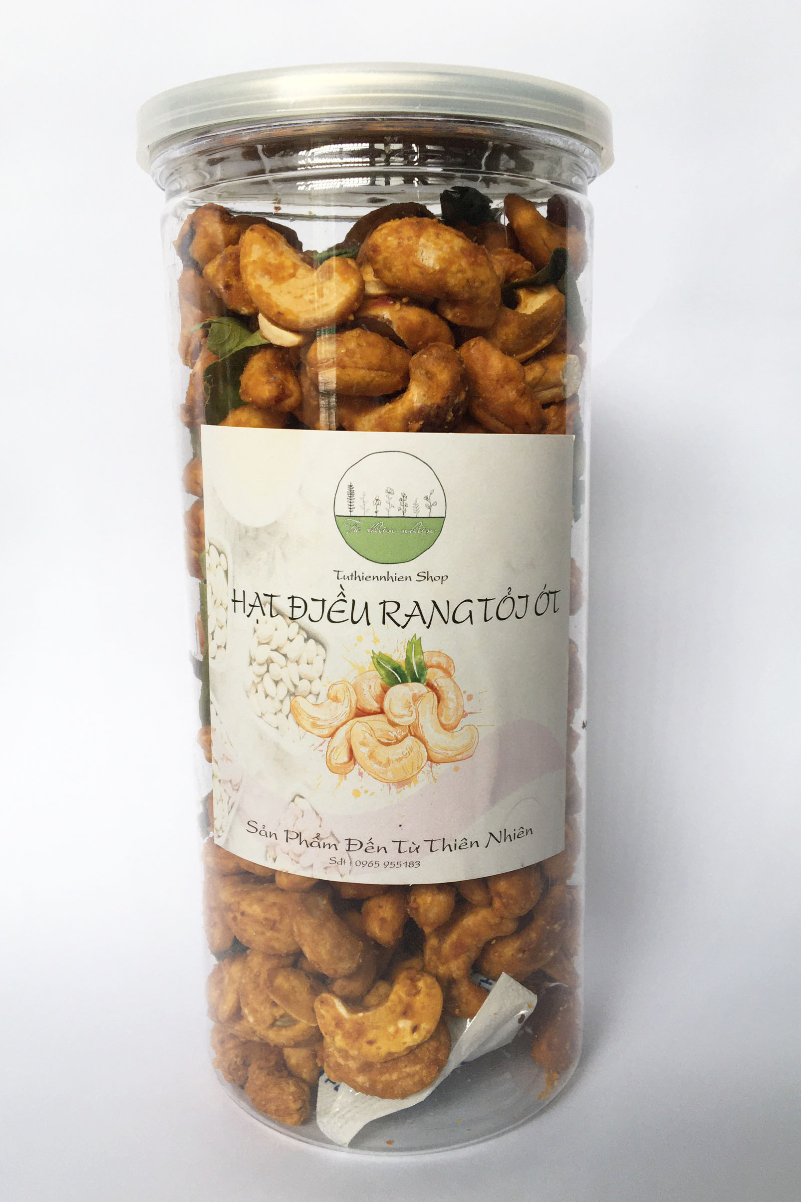 [HCM]500g HẠT ĐIỀU NGUYÊN RANG TỎI ỚT LOẠI NGON VỆ SINH AN TOÀN -  ĐỒ ĂN VẶT
