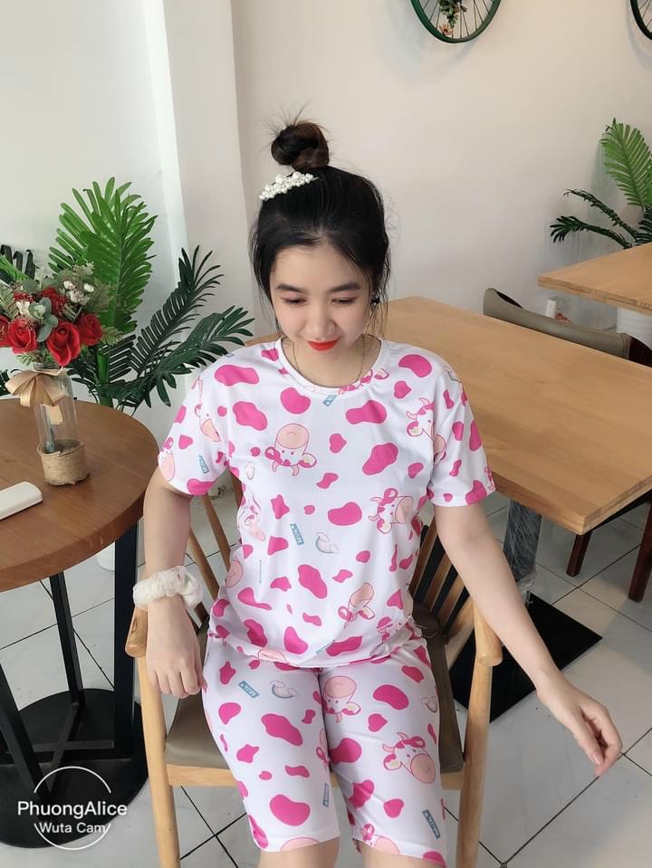Đồ nữ đồ bộ nữ mặc ở nhà + mặc ngủ chất vải cotton mát mẻ freesize dưới 56kg hồ ly shop 0939286083