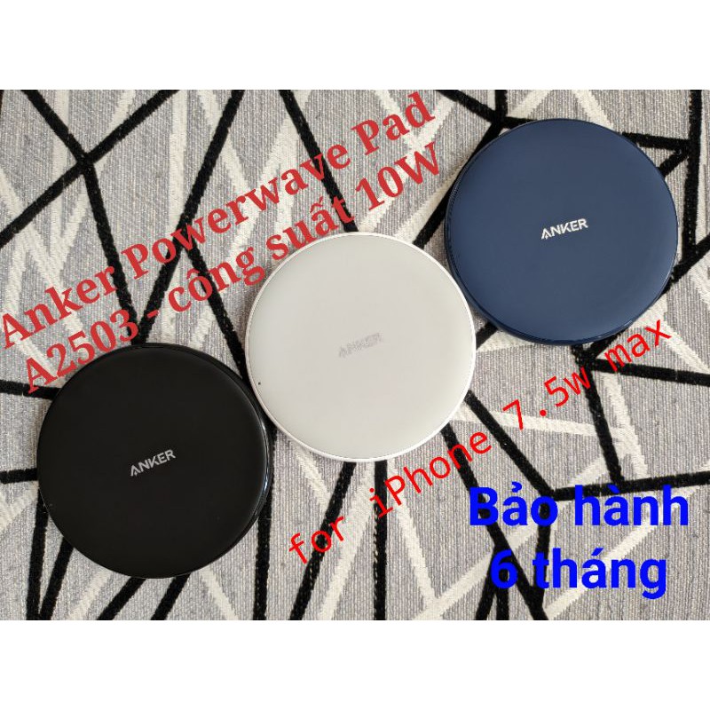 Đế sạc không dây anker powerwave pad a2503 10w