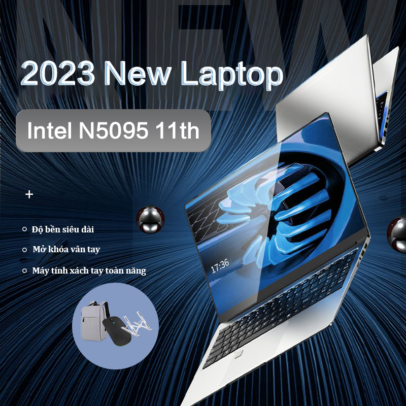 Lenovo 2023 máy tính xách tay mới original intel n5095 vân tay unlocked 15.6 inch hd ips máy tính xách tay 12g/16gb ram 512gb ssd intel windows 11 máy tính xách tay backlit bàn phím miễn phí ba lô