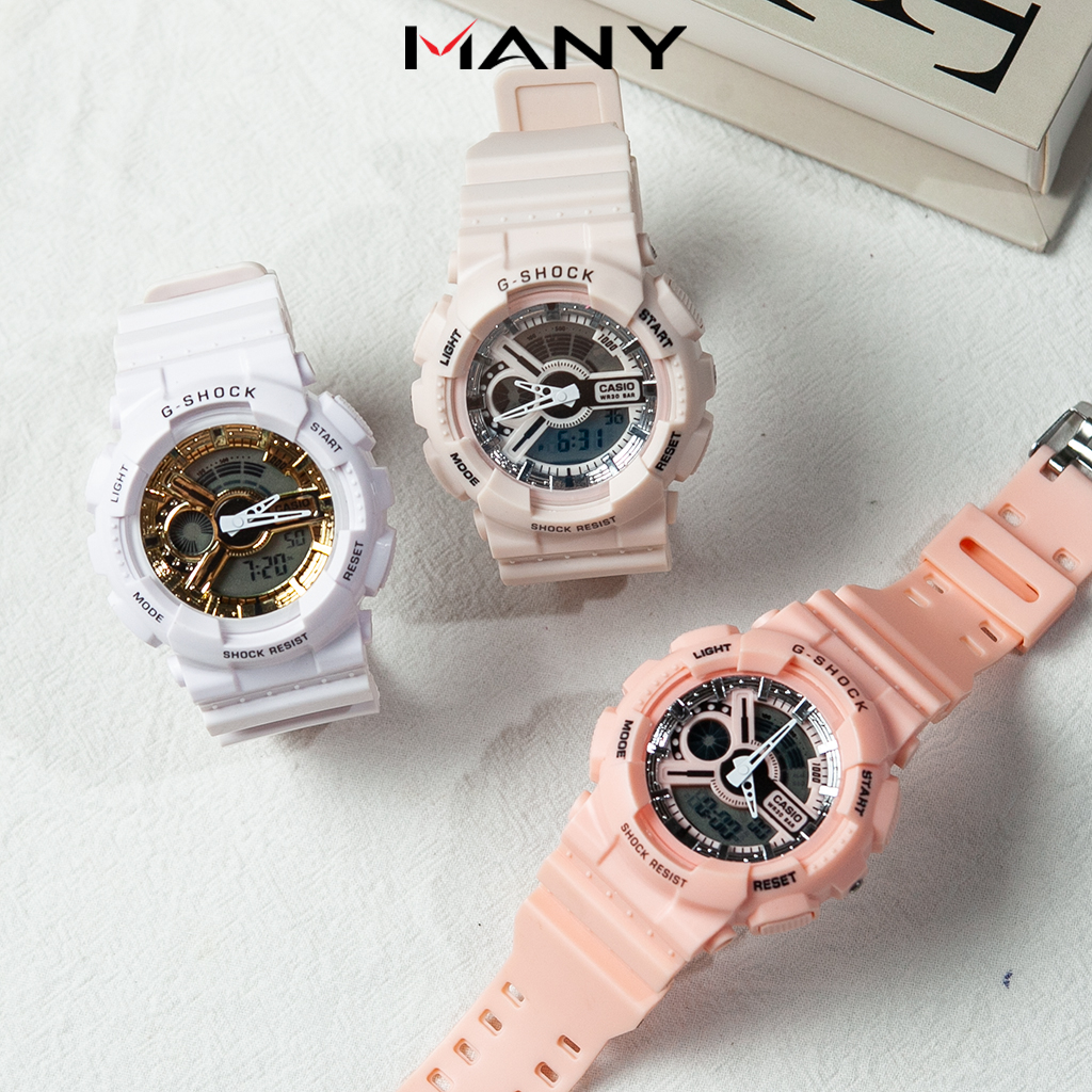 Đồng hồ điện tử G-Shock nhiều màu - Đồng hồ thể thao nữ phong cách cá tính MANY