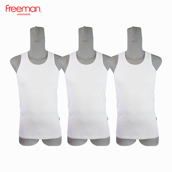 Áo thun ba lỗ nam Freeman, chất liệu cotton thông thoáng ASF208