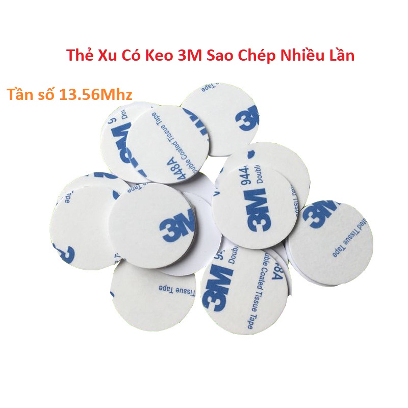 ((COPY)) COMBO 10 THẺ RFID 13.56Mhz đồng xu có thể sao chép Thẻ từ có thể SAO CHÉP và GHI 13.56Mhz