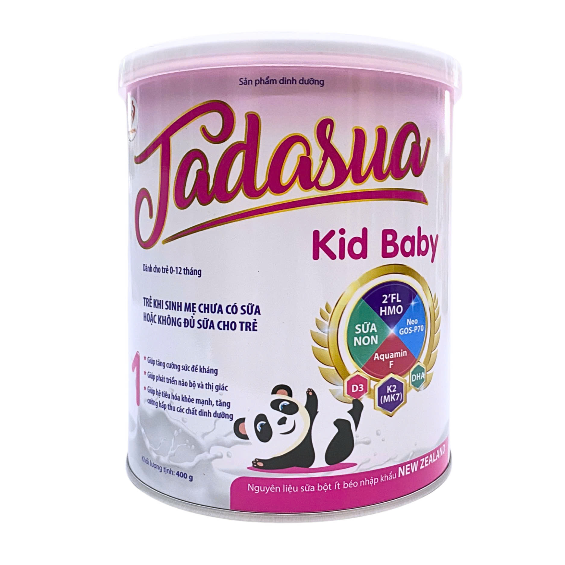 Sữa công thức cho trẻ sơ sinh TADASUA KID BABY (Hộp 400g)