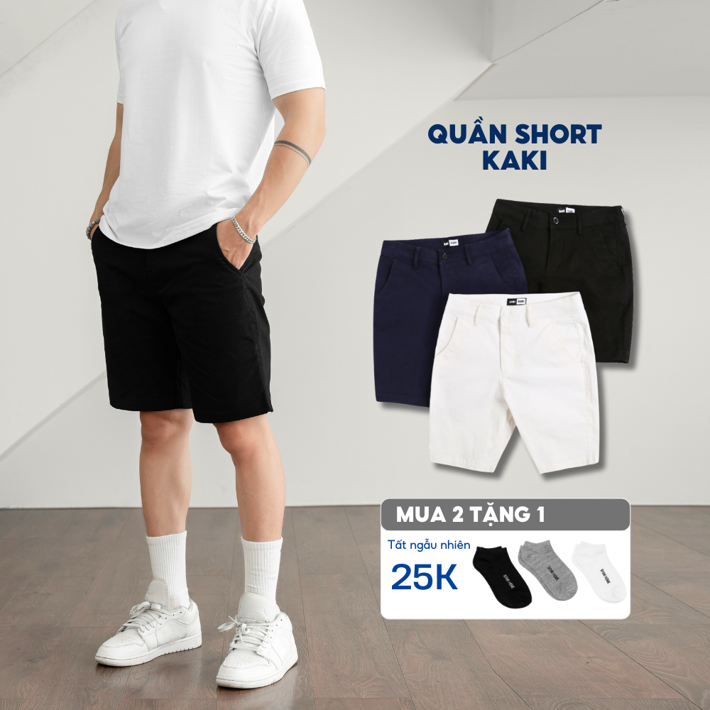 Quần short kaki cao cấp sợi spandex BAMI HOME vải mềm mịn form thoải mái dễ phối đồ QK08