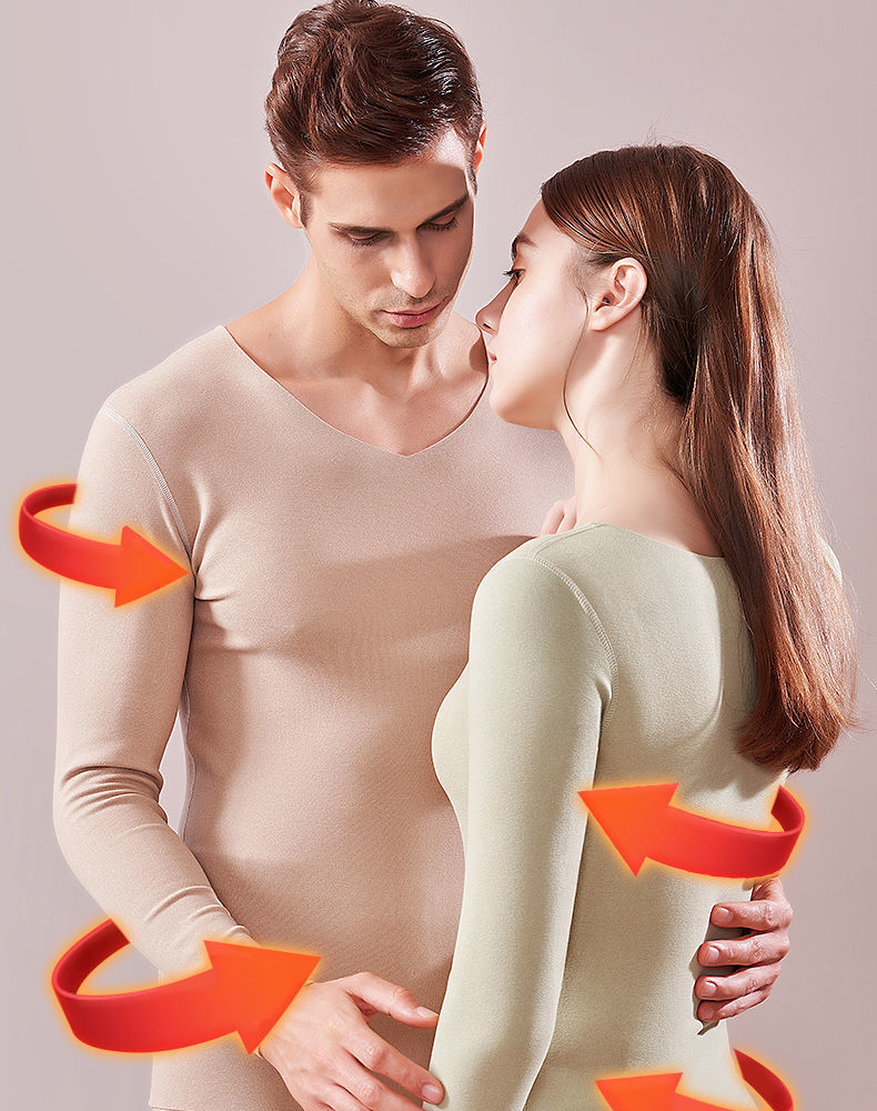 Bộ Đồ Lót Giữ Nhiệt Nhung Đức Hai Mặt Hai Màu Quần Thu Đông Nam Nữ Lót Nhung Dày Dặn Liền Size Lớn Quần Thu 7