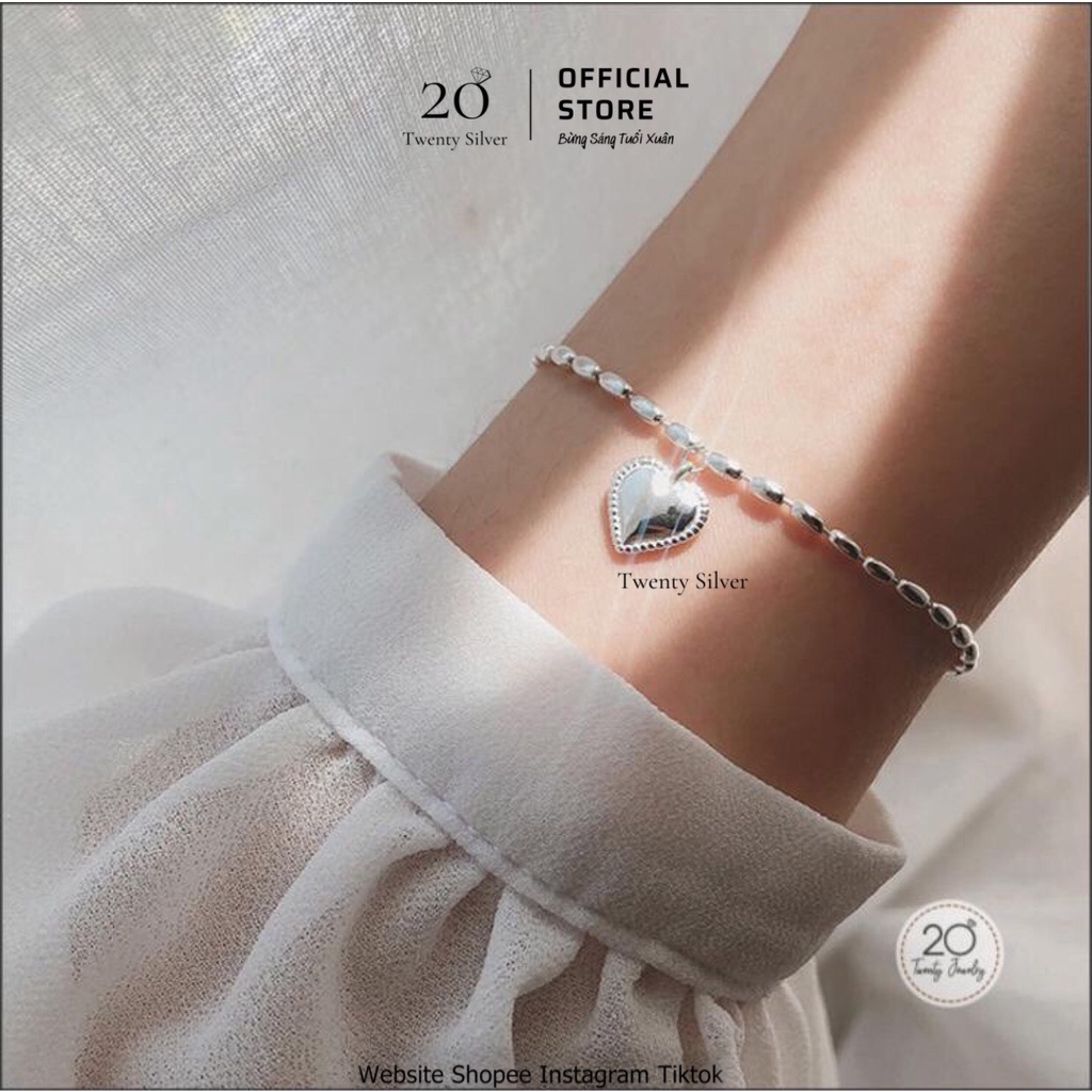 Lắc tay bạc big heart, lắc tay bạc nữ 925