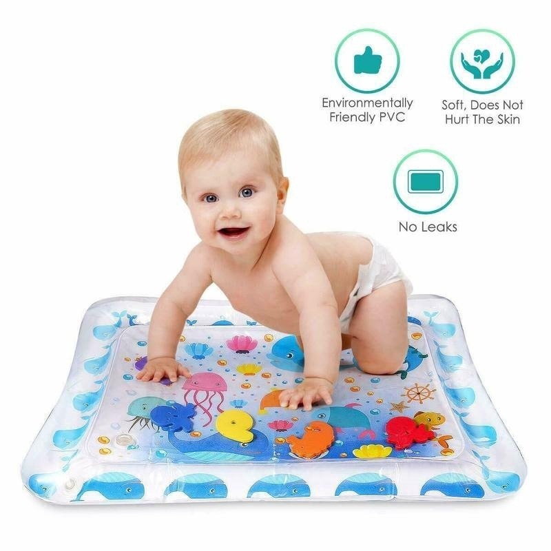 Ready Stock Baby Water Mat Inflatable Play Mat Baby Tummy Time Mat Gyms Mat