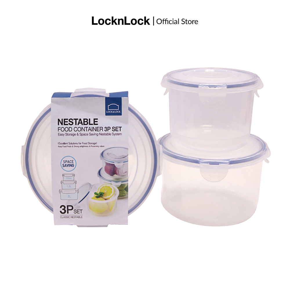 Bộ 3 hộp nhựa bảo quản thực phẩm Lock&Lock (HSM643*1 HSM644*1 HSM645*1) - HSM643S3